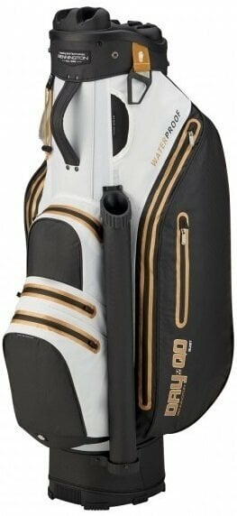 Golfbag Bennington Dry QO 9 Water Resistant Black/White/Gold Golfbag