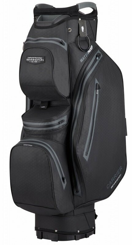 Golf torba Cart Bag Bennington Dry CA 14 Water Resistant Black Golf torba Cart Bag