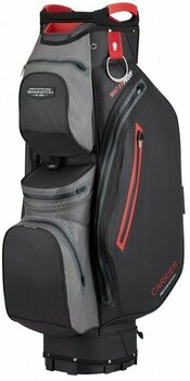Golf Bag Bennington Dry CA 14 Water Resistant Black/Canon Grey/Red Golf Bag - 1