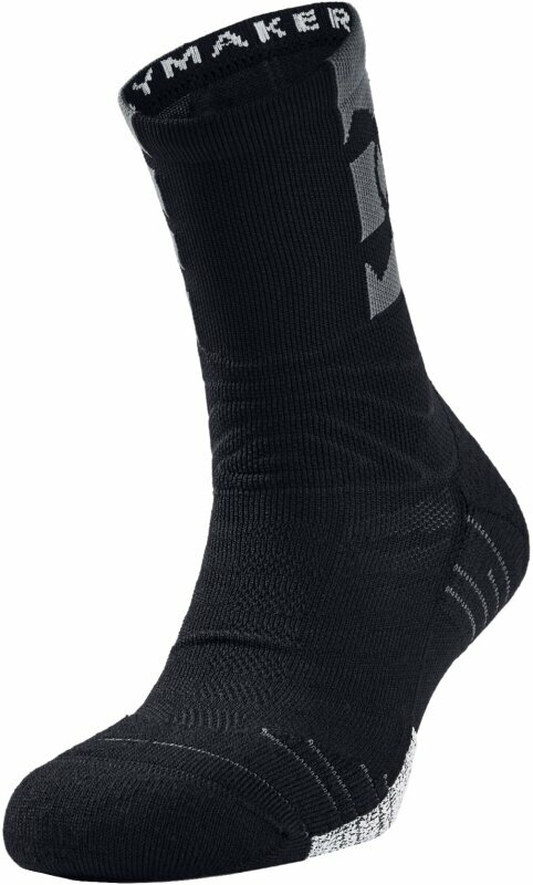 Calcetines deportivos Under Armour UA Playmaker Mid Crew Black/Pitch Gray/Black L Calcetines deportivos