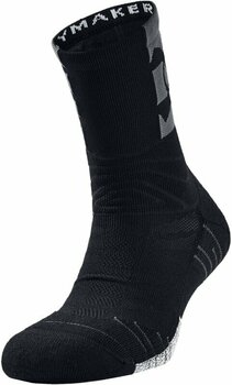 Fitness ponožky Under Armour UA Playmaker Mid Crew Black/Pitch Gray/Black L Fitness ponožky - 1