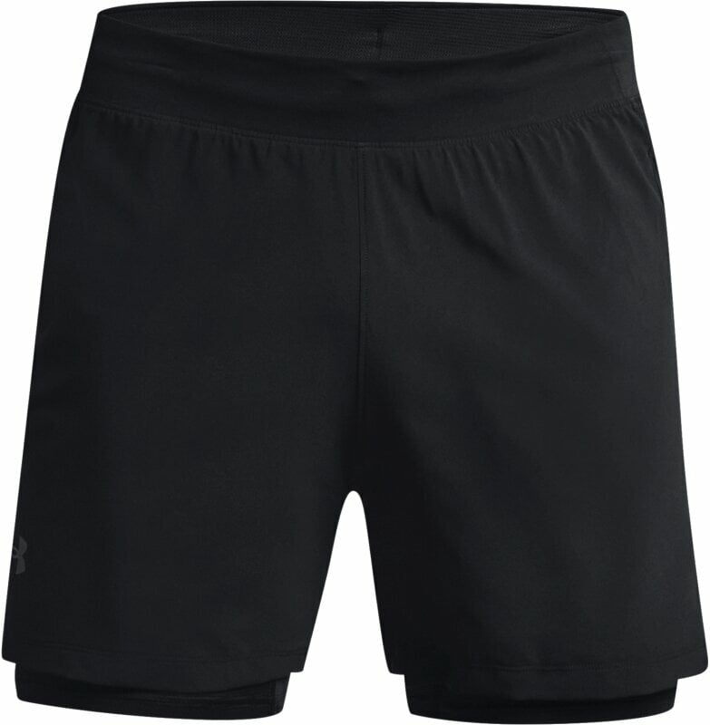 Pantalones cortos para correr Under Armour UA Iso-Chill Run 2-in-1 Black/Black/Reflective L Pantalones cortos para correr