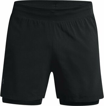 Running shorts Under Armour UA Iso-Chill Run 2-in-1 Black/Black/Reflective L Running shorts - 1