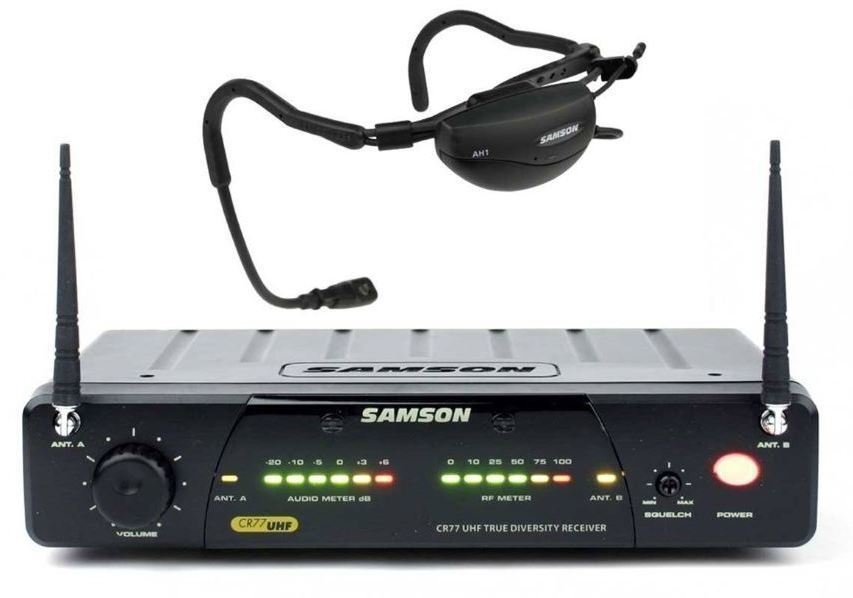 Système sans fil avec micro serre-tête Samson Airline 77 Aerobics Headset System E1 Band