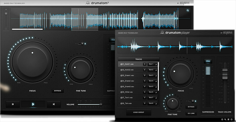 Štúdiový softwarový Plug-In efekt Accusonus Drumatom² (Digitálny produkt)