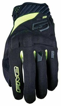 Motorcycle Gloves Five RS3 Evo Black/Fluo Yellow XS Motorcycle Gloves - 1