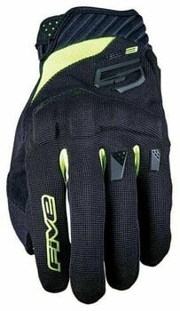 Motorcycle Gloves Five RS3 Evo Black/Fluo Yellow L Motorcycle Gloves - 1