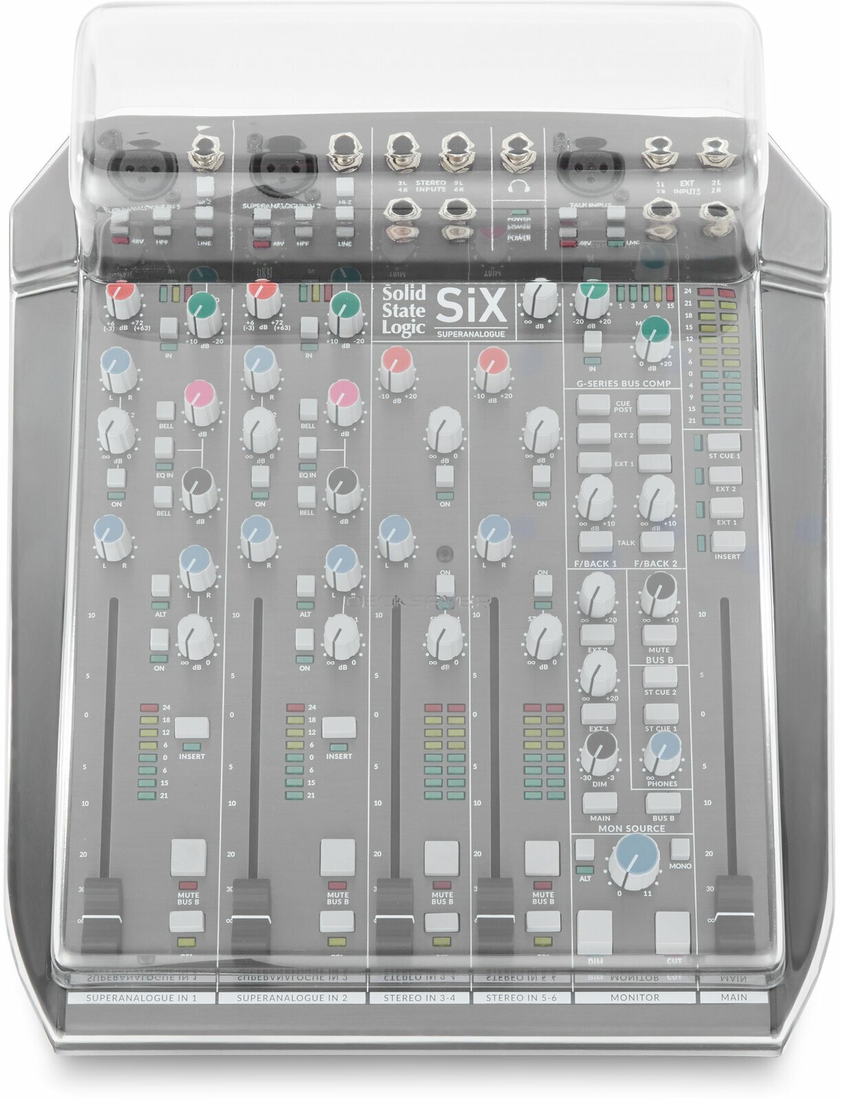 Ochranný kryt pro mixážní pult Decksaver Solid State Logic Six Ochranný kryt pro mixážní pult