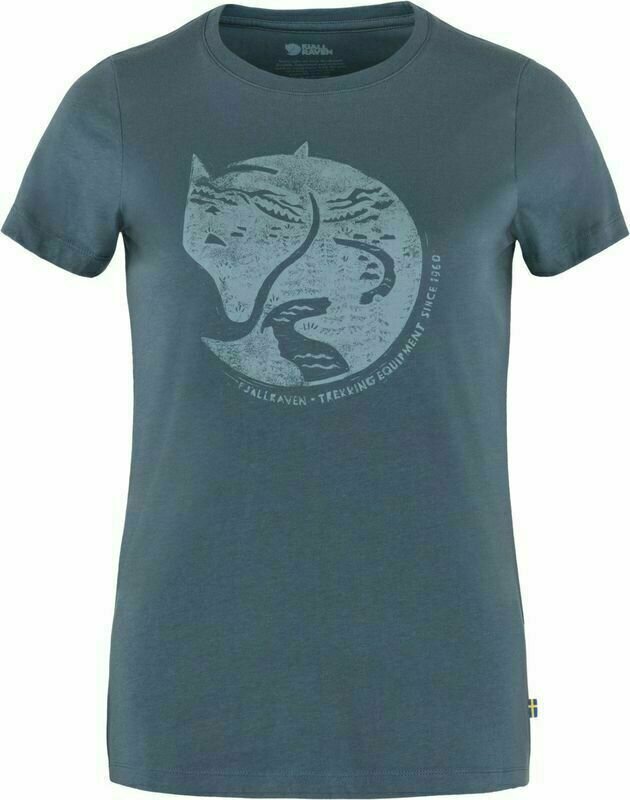 Friluftsliv T-shirt Fjällräven W Arctic Fox Indigo Blue S T-shirt