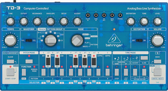 Synthesizer Behringer TD-3 Transparent Blue - 1