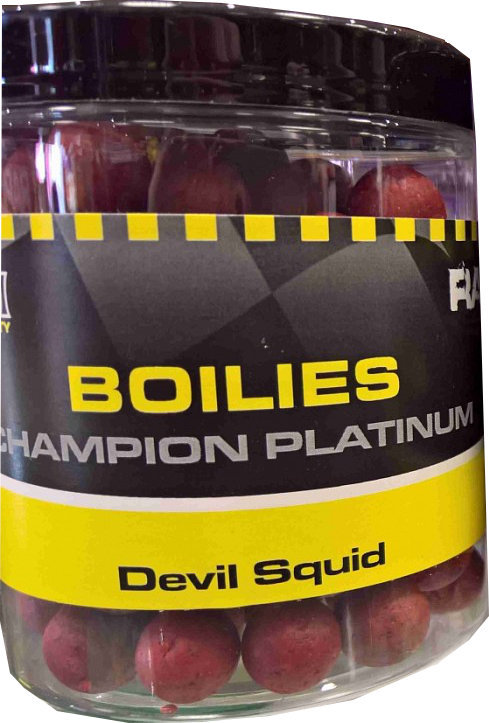 Boilies Mivardi Rapid Boilies Champion Platinum - Devil Squid (180 g / 15 mm)