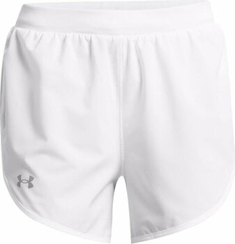 Löparshorts Under Armour UA W Fly By Elite White/White/Reflective S Löparshorts - 1