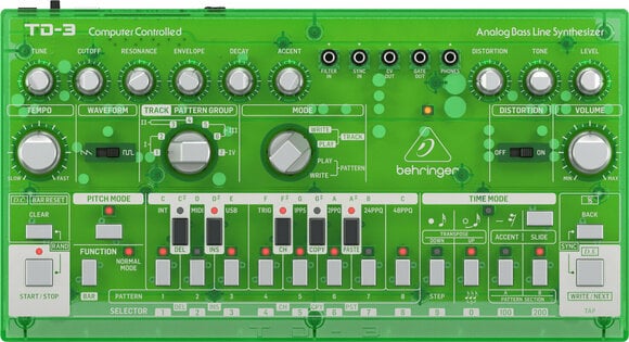 Синтезатор Behringer TD-3 Transparent Green - 1