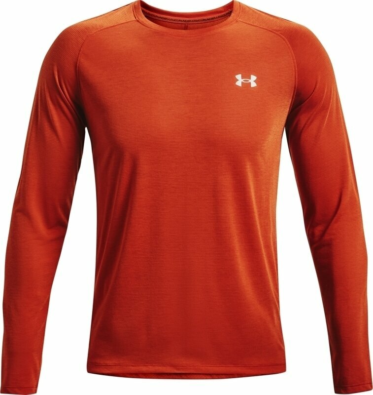 Running t-shirt with long sleeves Under Armour UA Streaker Fox/Fox/Reflective XL Running t-shirt with long sleeves
