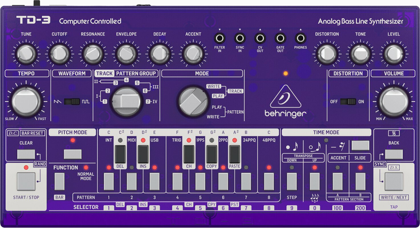 Синтезатор Behringer TD-3 Purple