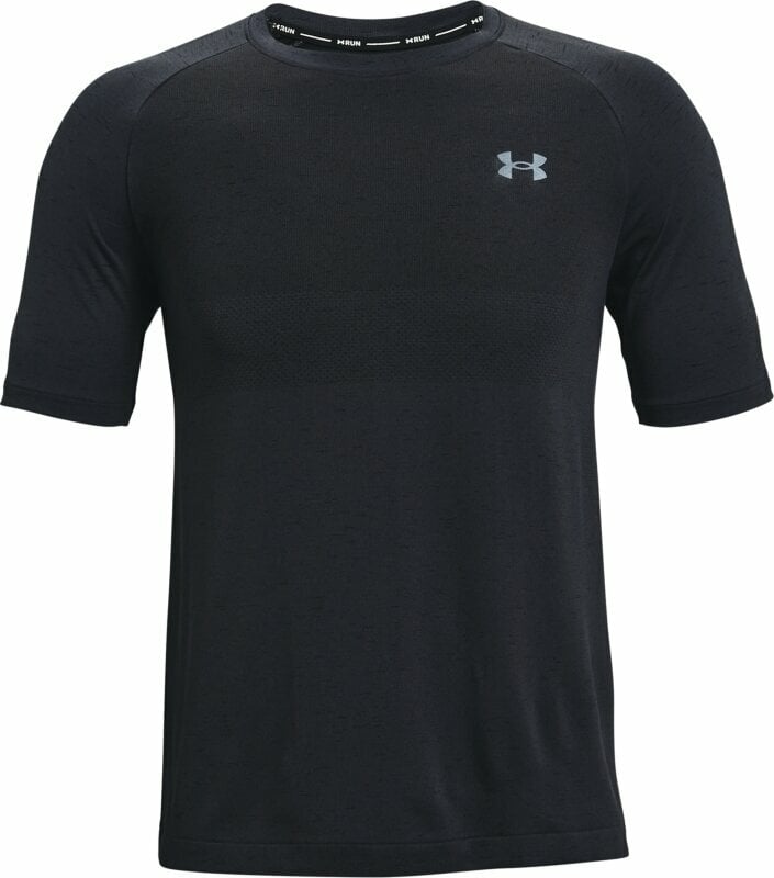 Tricou cu mânecă scurtă pentru alergare Under Armour UA Seamless Run Anthracite/Black/Reflective L Tricou cu mânecă scurtă pentru alergare