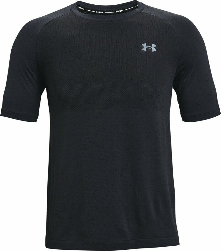 Løbe t-shirt med korte ærmer Under Armour UA Seamless Run Anthracite/Black/Reflective M Løbe t-shirt med korte ærmer