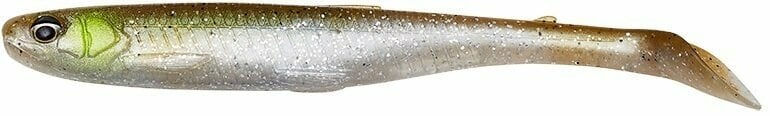 Rubber Lure Savage Gear Slender Scoop Shad Green Silver 9 cm 4 g