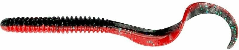 Esca siliconica Savage Gear Rib Worm 8 pcs Red N Black 10,5 cm 5 g