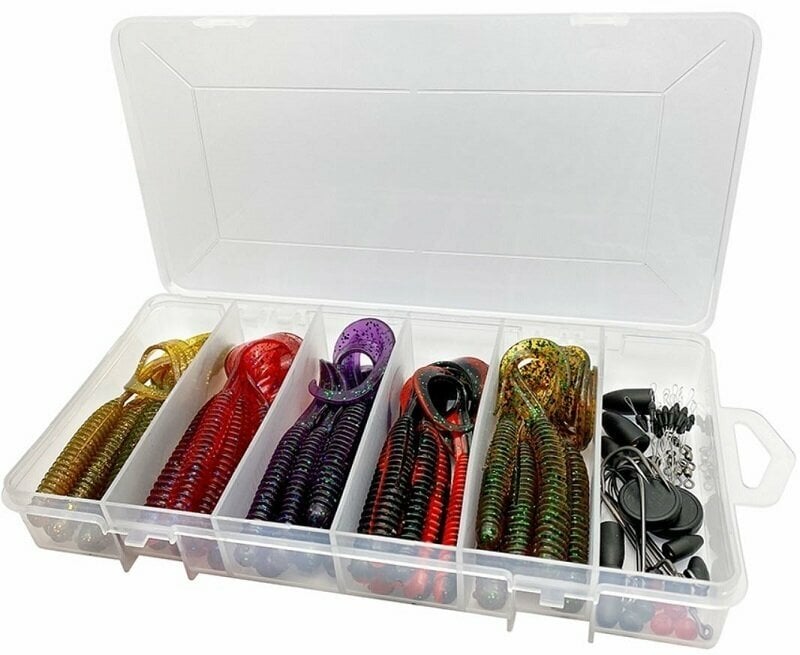 Rubber Lure Savage Gear Rib Worm Kit One Size Mix 10,5cm-9 cm
