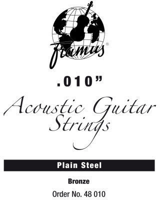 Corde de guitare acoustique à l'unité Framus 48010 Bronze 010 Corde de guitare acoustique à l'unité