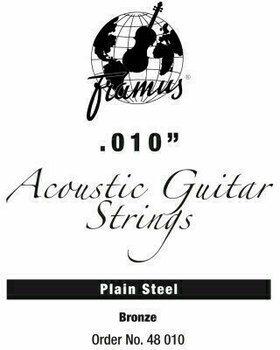 Corde de guitare acoustique à l'unité Framus 48010 Bronze 010 Corde de guitare acoustique à l'unité - 1