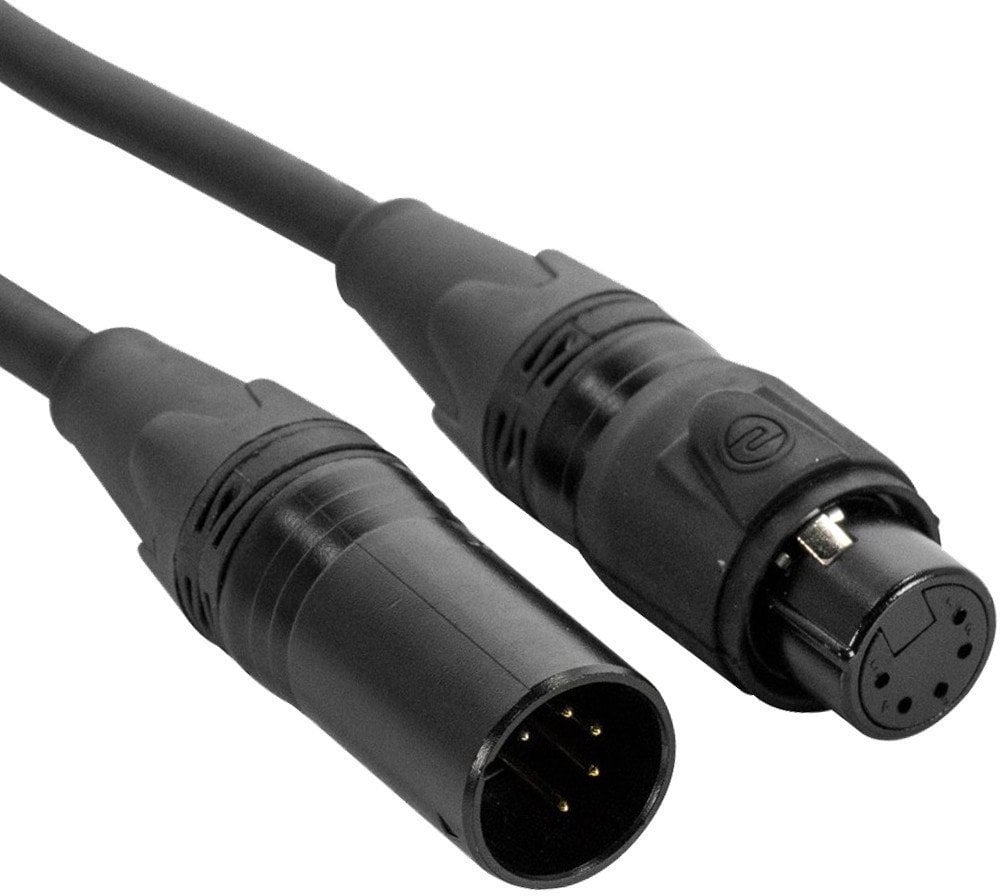 Kabel k DMX světlu ADJ DMX 5pin IP65 1,0m STR