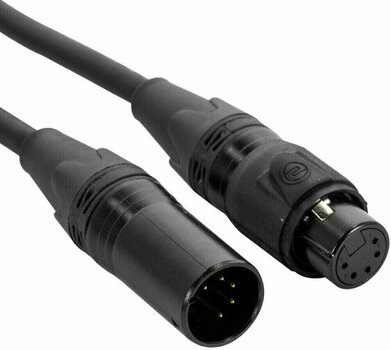 Kabel k DMX světlu ADJ DMX 5pin IP65 1,0m STR - 1