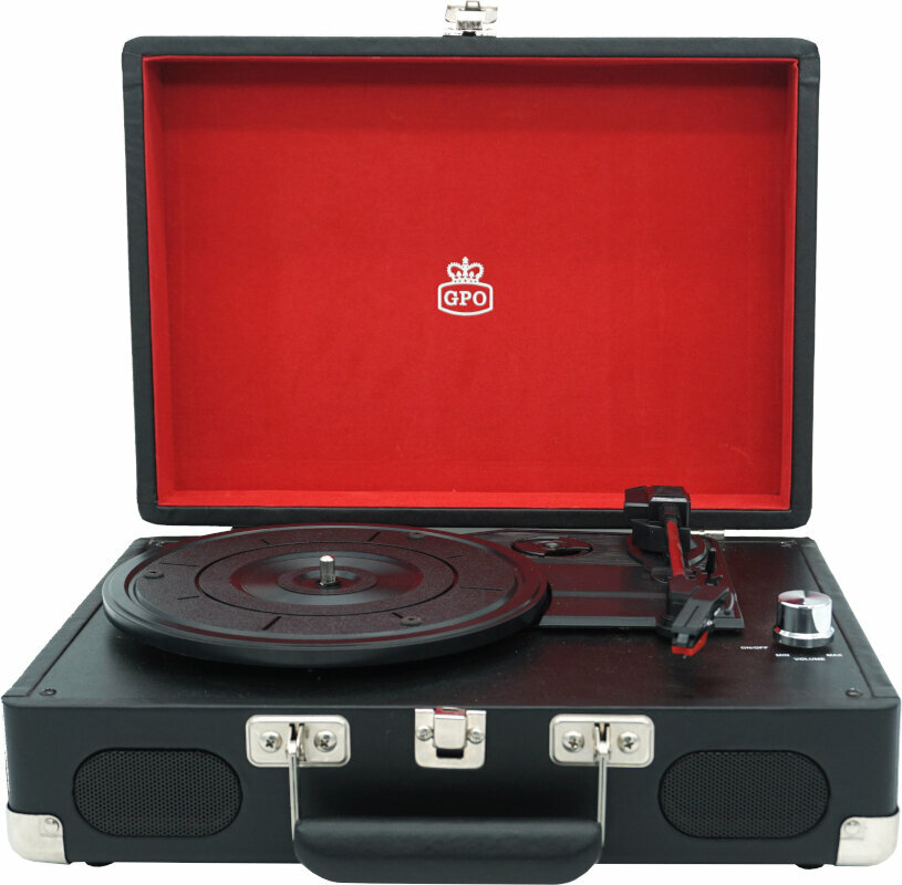 Prenosni gramofon GPO Retro Soho Black/Silver