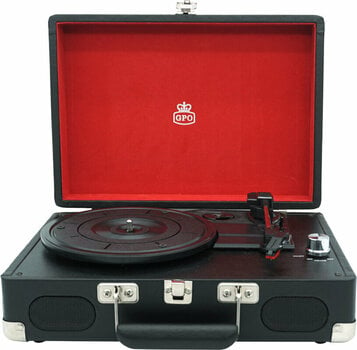 Prenosni gramofon GPO Retro Soho Black/Silver - 1