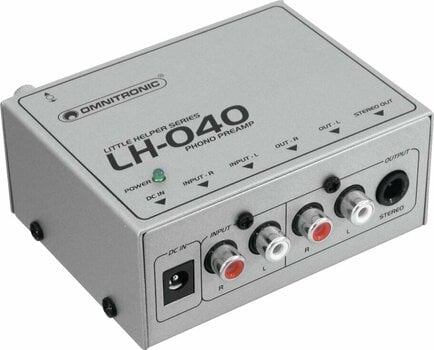Przedwzmacniacz gramofonowy Omnitronic LH-040 Silver - 1