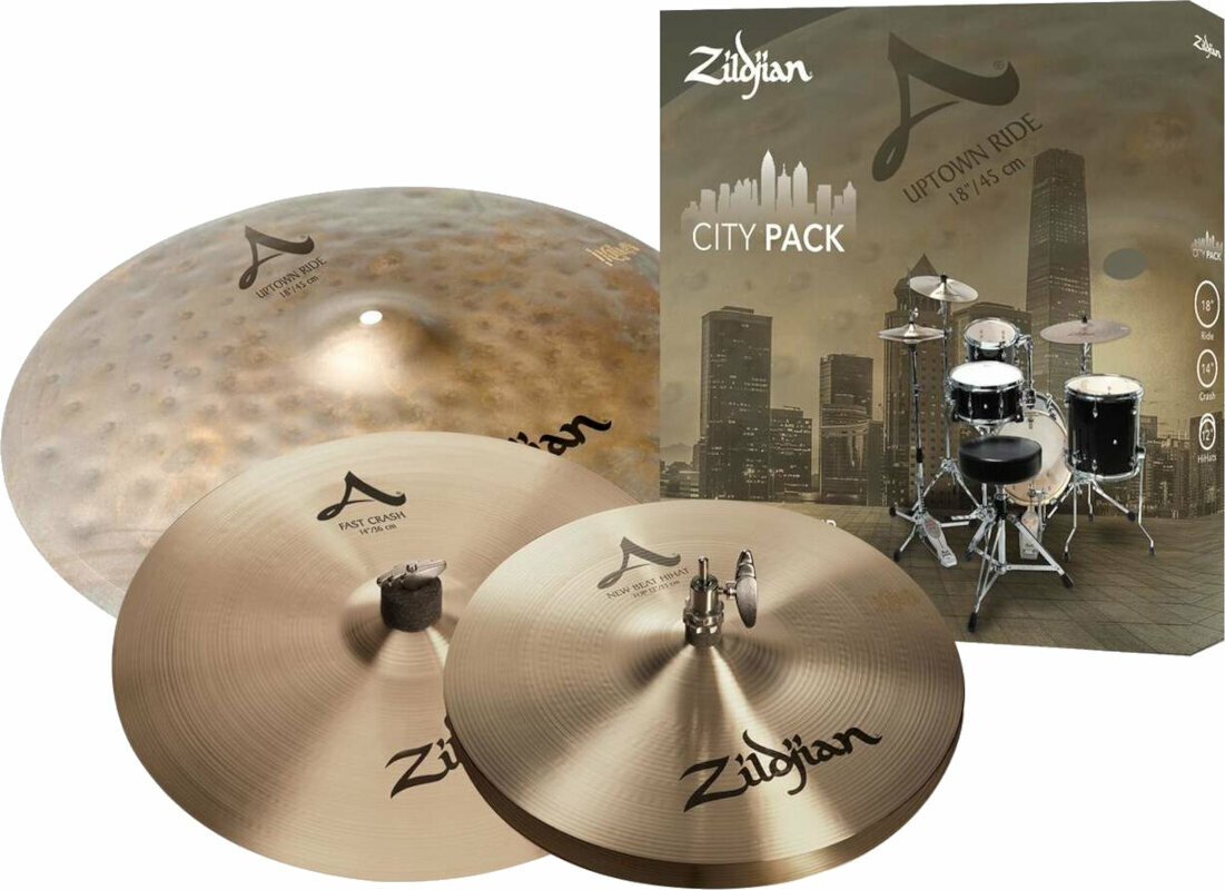 Cymbal Set Zildjian ACITYP248 A City Pack 12/14/18 Cymbal Set