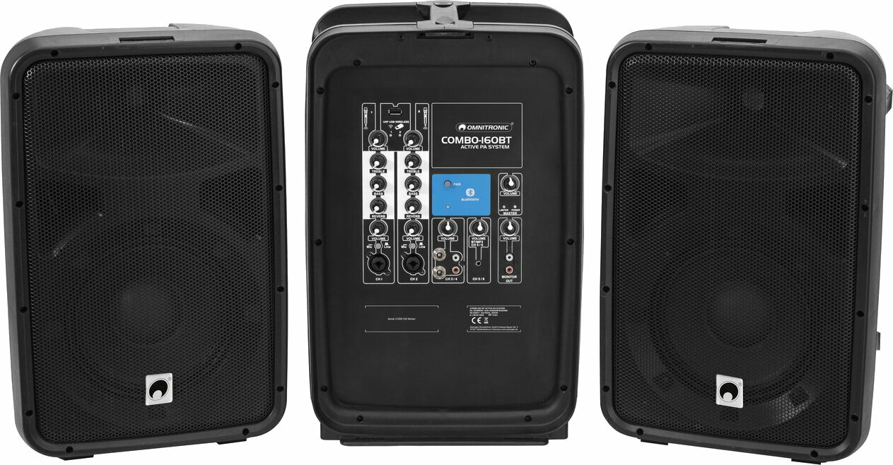Přenosný ozvučovací PA systém  Omnitronic COMBO-160 BT Přenosný ozvučovací PA systém 