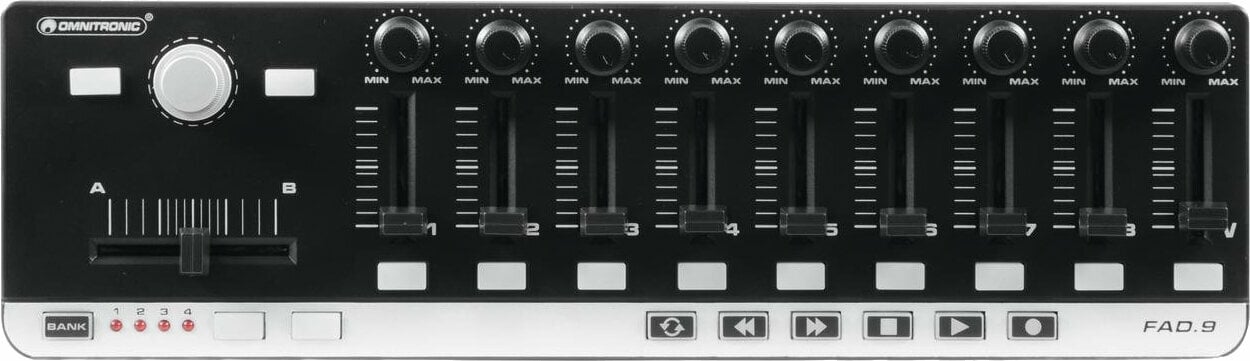 MIDI kontroler, MIDI ovládač Omnitronic FAD-9 MIDI Controller