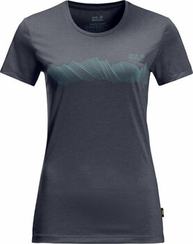 Outdoor T-Shirt Jack Wolfskin Crosstrail Graphic W Graphite Nur eine Größe Outdoor T-Shirt - 1