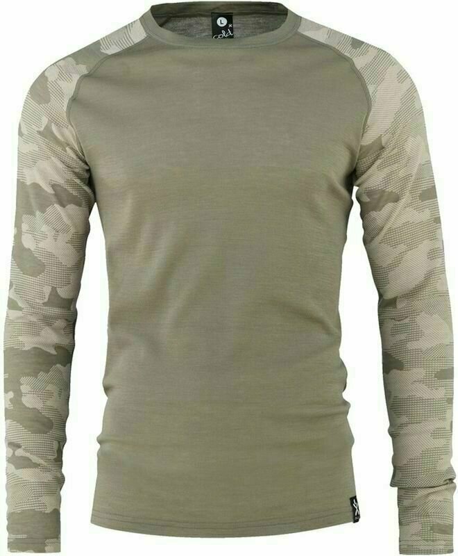 Lenjerie termică Bula Camo Merino Wool Crew Sage XL Lenjerie termică