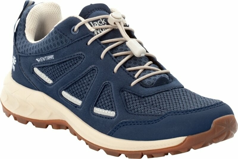 Womens Outdoor Shoes Jack Wolfskin Woodland 2 Vent Low W Dark Blue/Beige 37,5 Womens Outdoor Shoes