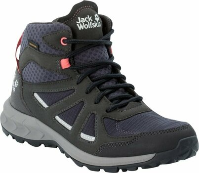 Γυναικείο Ορειβατικό Παπούτσι Jack Wolfskin Woodland 2 Texapore Mid W Dark Blue/Pink 39 Γυναικείο Ορειβατικό Παπούτσι - 1