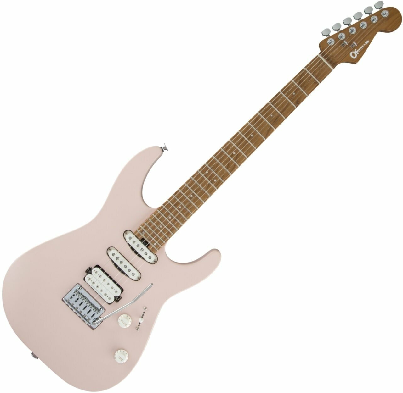 Guitare électrique Charvel Pro-Mod DK24 HSS 2PT CM Satin Shell Pink