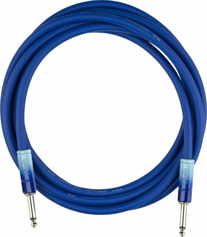 Câble pour instrument Fender Ombré Series Bleu 3 m Droit