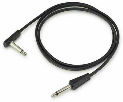 Propojovací kabel, Patch kabel RockBoard Flat Patch Looper/Switcher Černá 100 cm Rovný - Lomený - 1