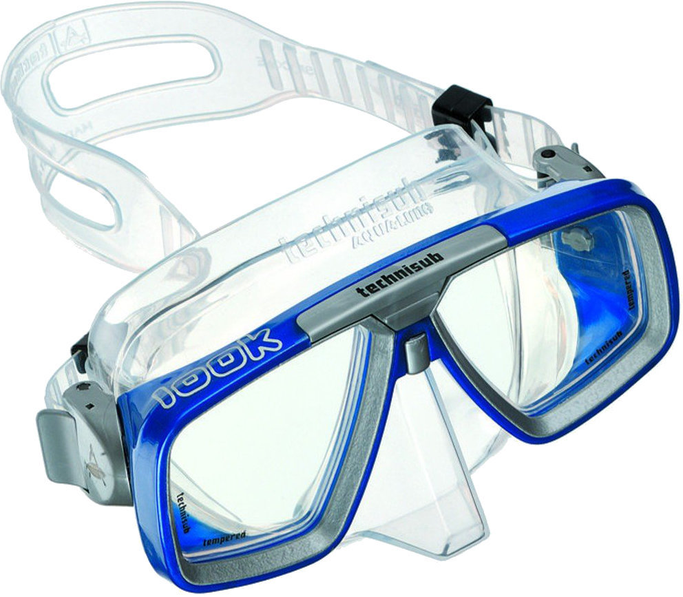 Potápačská maska Technisub Look Clear/Blue metallic