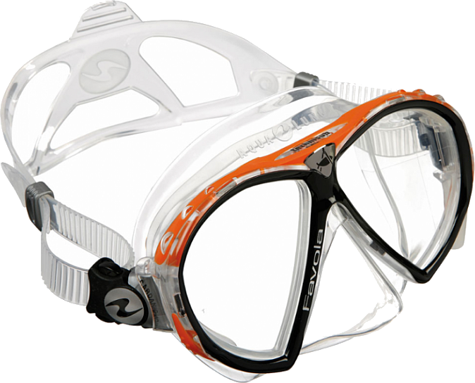 Diving Mask Aqua Lung Favola Clear/Orange