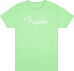 T-Shirt Fender Spaghetti Logo Surf Green