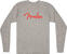 T-Shirt Fender T-Shirt Spaghetti Logo LS Unisex Heather Gray S