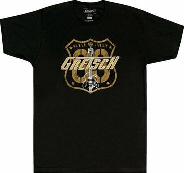 Camiseta de manga corta Gretsch Camiseta de manga corta Route 83 Unisex Black S - 1