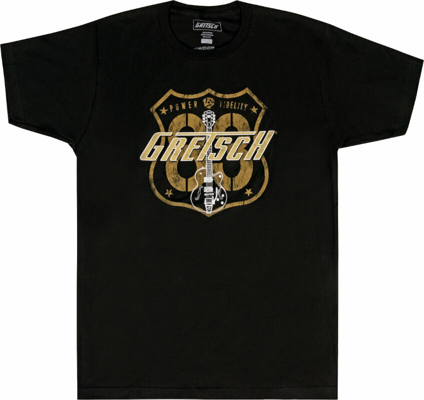 T-Shirt Gretsch T-Shirt Route 83 Unisex Black XL