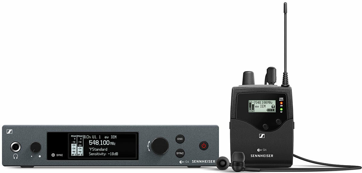 Set Microfoni Wireless con Auricolari Sennheiser ew IEM G4