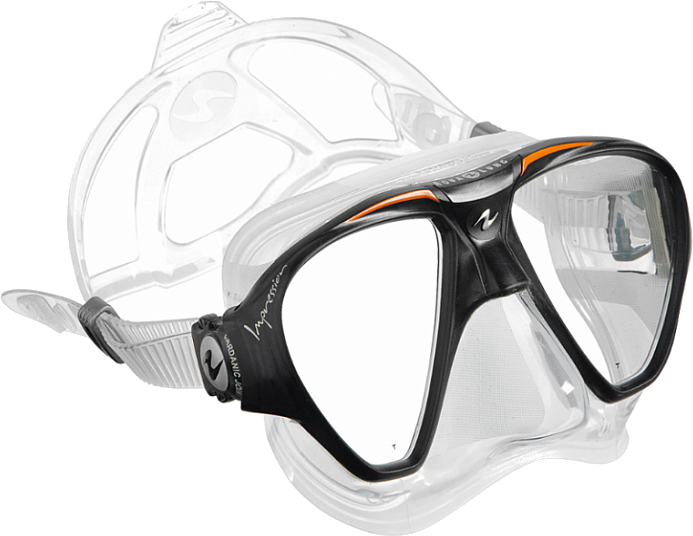 Diving Mask Aqua Lung Impression Clear/Orange