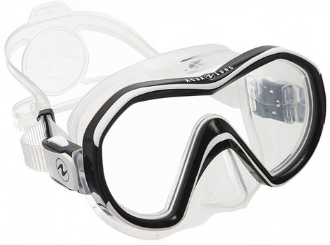 Diving Mask Aqua Lung Seaquest Reveal X1 Clear/Black White - 1